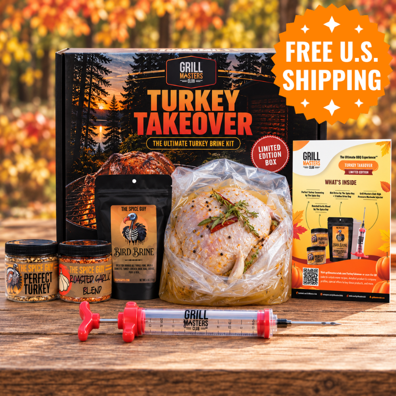 Turkey Takeover Box: Brine Kit + Injector + Seasonings + Recipes