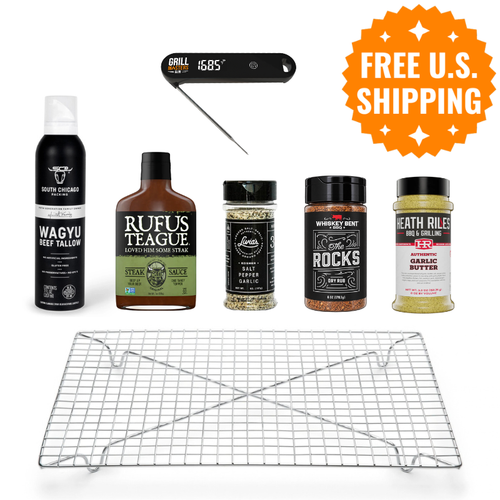 Upper Crust Steak Kit: Reverse Sear Gift Set with Thermometer