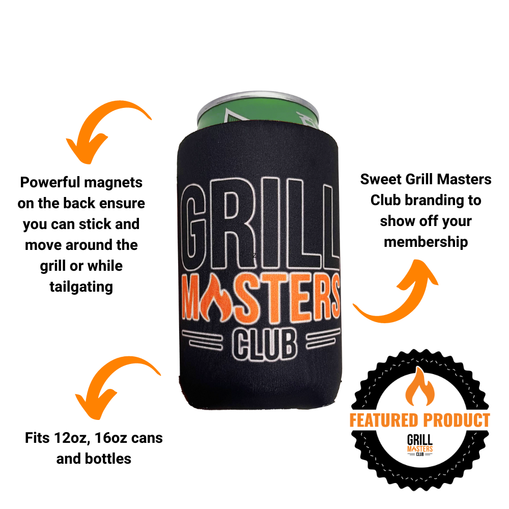 Grill Masters Club Neoprene Koozie Black Grill Masters Club