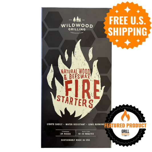 Natural Wood & Beeswax Fire Starters (34 pack)