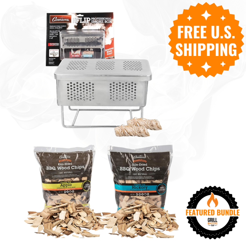 Where There's Smoke Bundle: Flip Smoke Box + Apple & Hickory Wood Chips