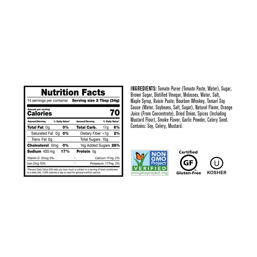 Rufus Teague Whiskey Maple BBQ Sauce (15.25 oz)