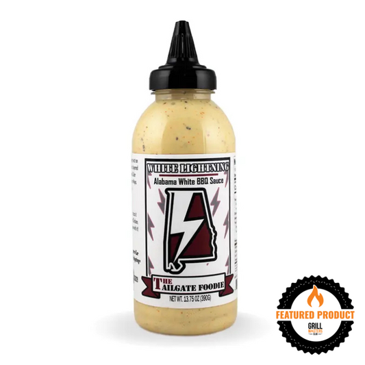 White Lightning: Alabama White BBQ Sauce by The Tailgate Foodie (13.75 oz)