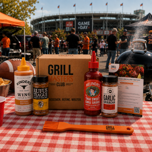 Be My Wingman Grill Box - Complete With Wing Sauces, Rubs, Tool & Recipes