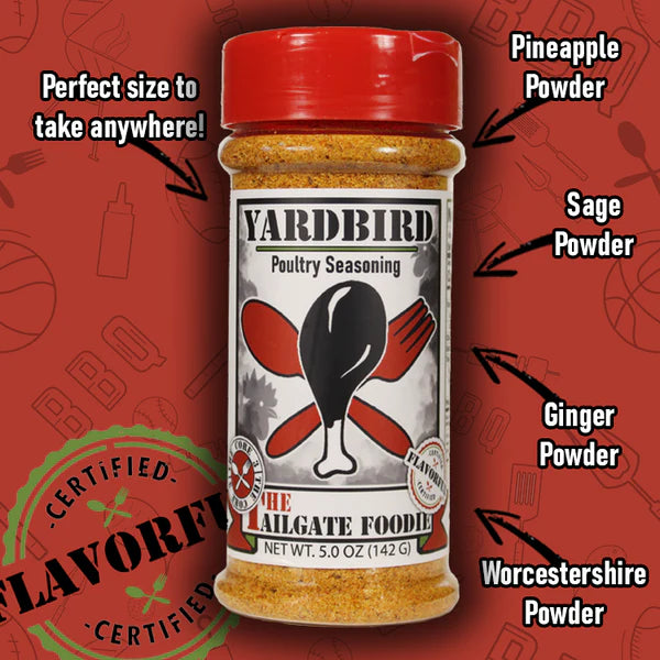 Yardbird Poultry Seasoning by The Tailgate Foodie (5 oz)