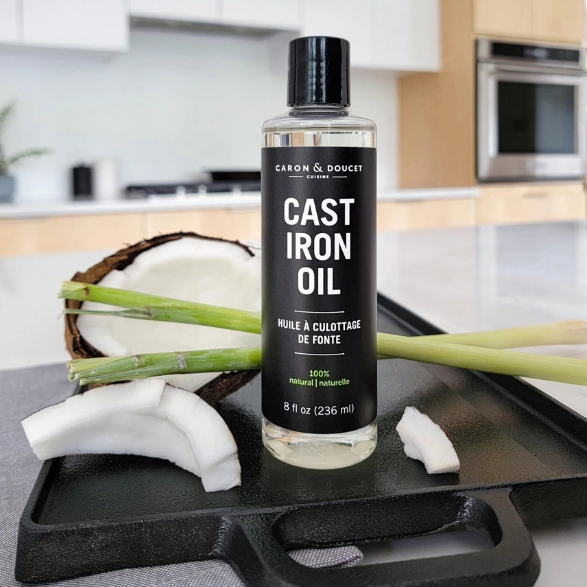 Cast Iron Seasoning & Cleaning Oil by Caron & Doucet (8 oz)