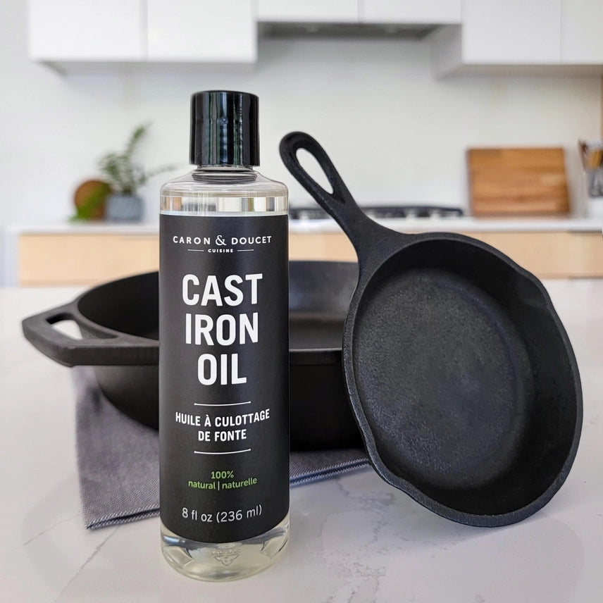 Cast Iron Seasoning & Cleaning Oil by Caron & Doucet (8 oz)
