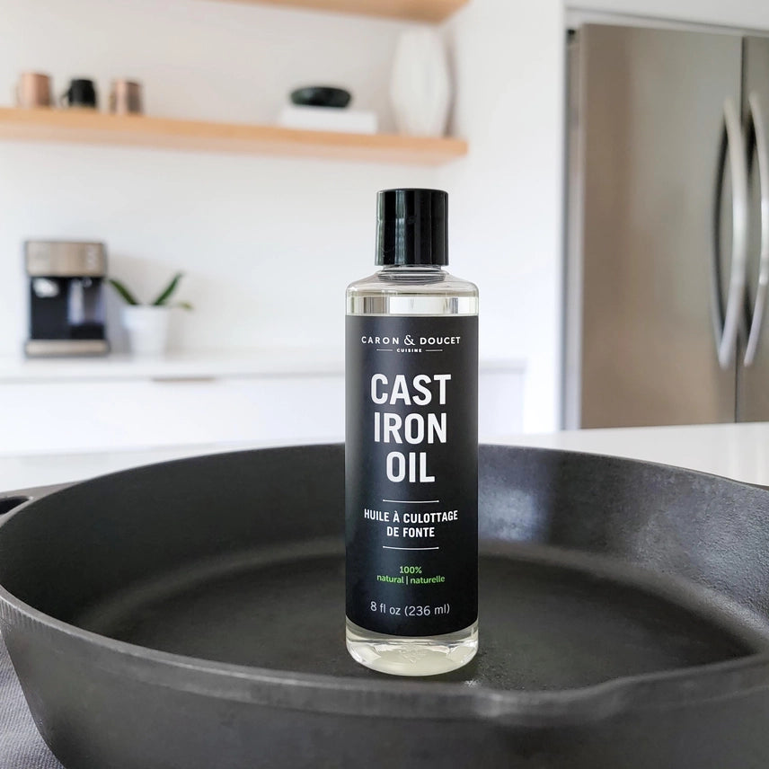 Cast Iron Seasoning & Cleaning Oil by Caron & Doucet (8 oz)