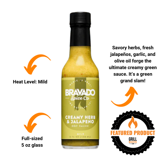 Creamy Herb & Jalapeno Hot Sauce by Bravado Spice Co. (5 oz)