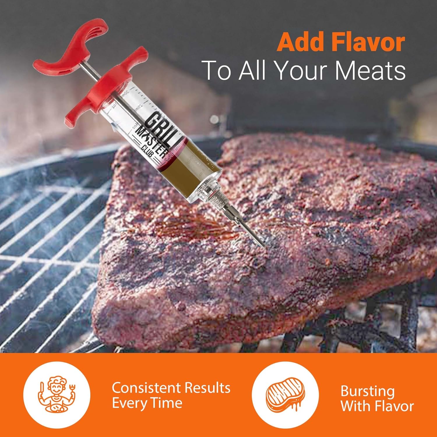 Grill Masters Club High Pressure Marinade Injector