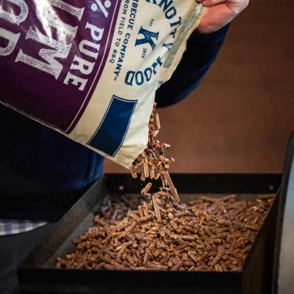 2-Pack: 100% Pure Plum Wood Barbecue Pellets by Knotty Wood (2 x 20lb)