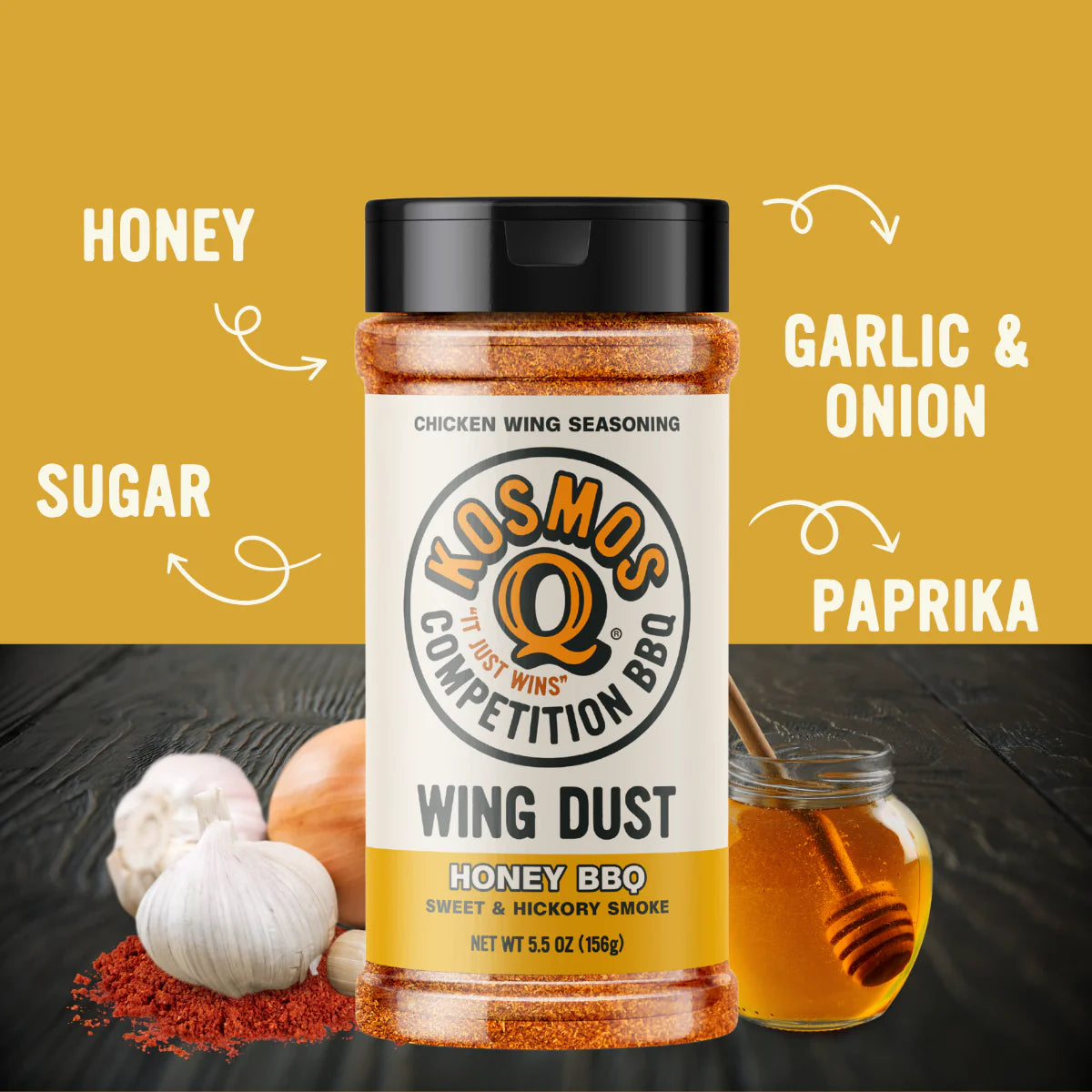 Kosmos Q Honey BBQ Wing Dust (5.5 oz)