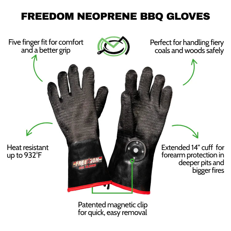 14" Freedom BBQ Gloves by MagneChef