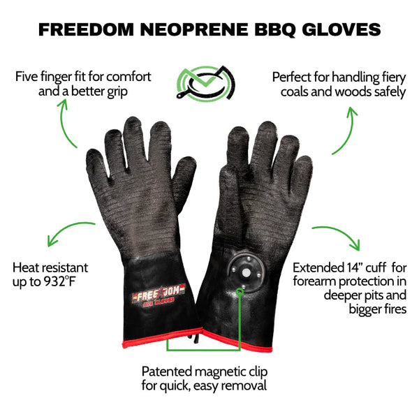 14" Freedom BBQ Gloves by MagneChef