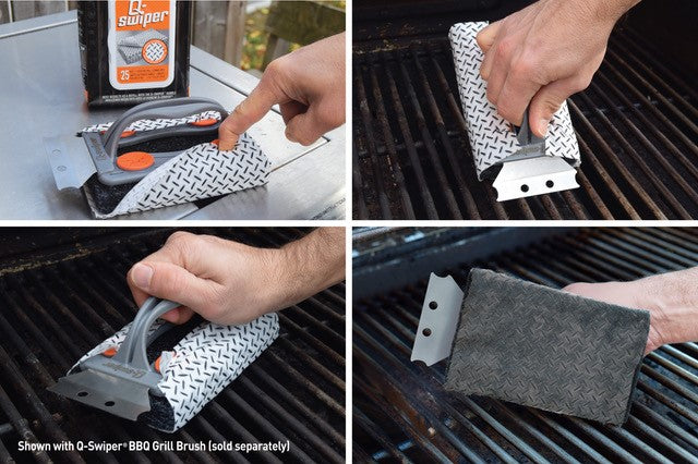 Q-Swiper® BBQ Grill Cleaning Wipes - 40ct Pack by Proud Grill