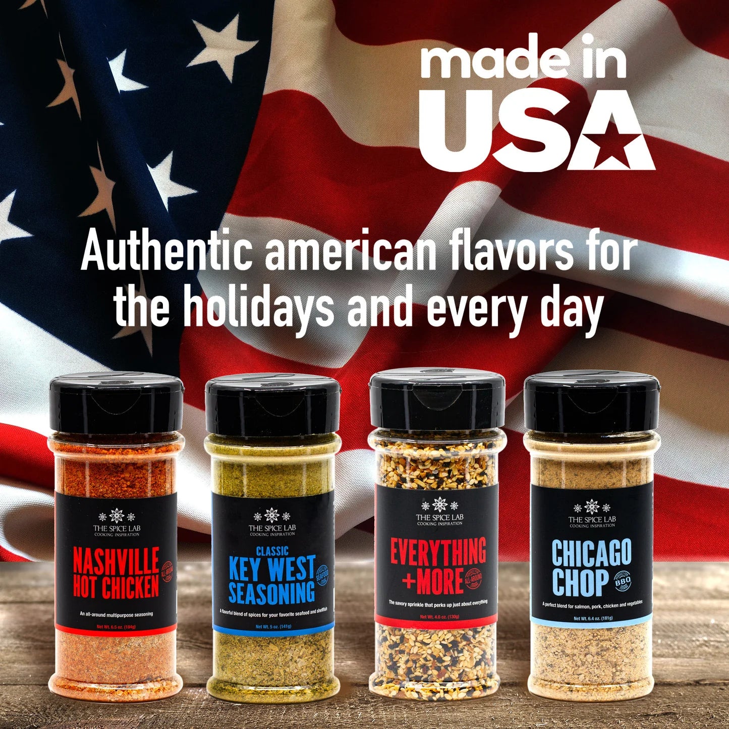 Taste of America Seasoning Collection (4-Pack) by The Spice Lab