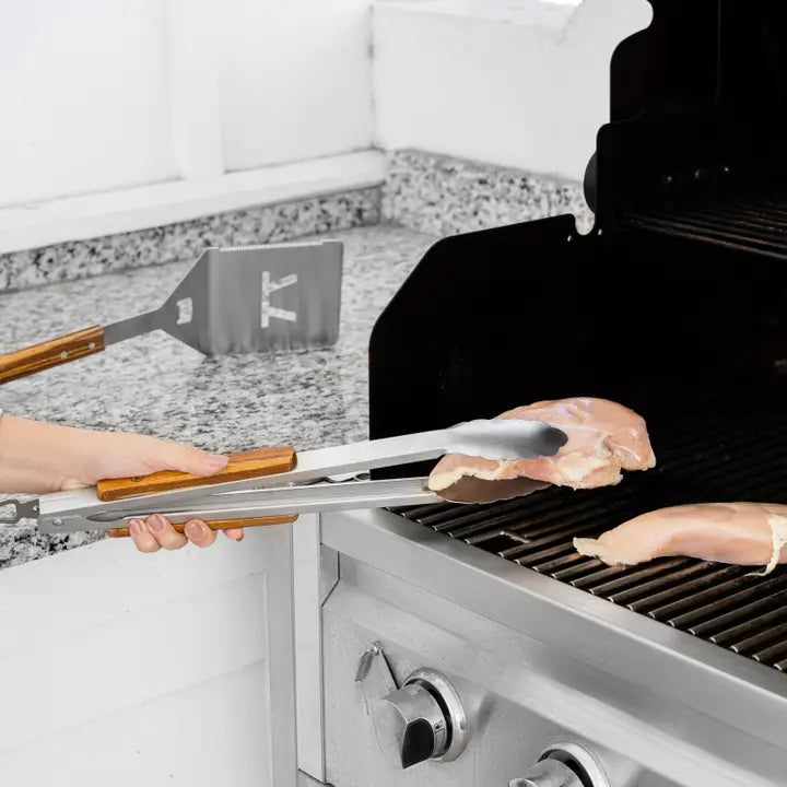 Grande 4-pc Stainless Steel Grill Tool Set - Verde Collection by Outset