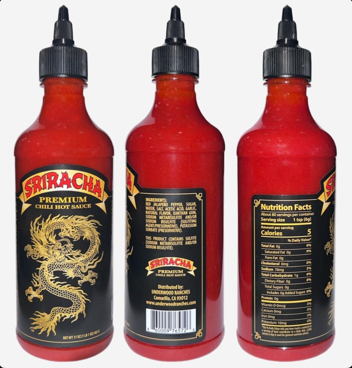 Underwood Ranches Dragon Sriracha (17 oz)