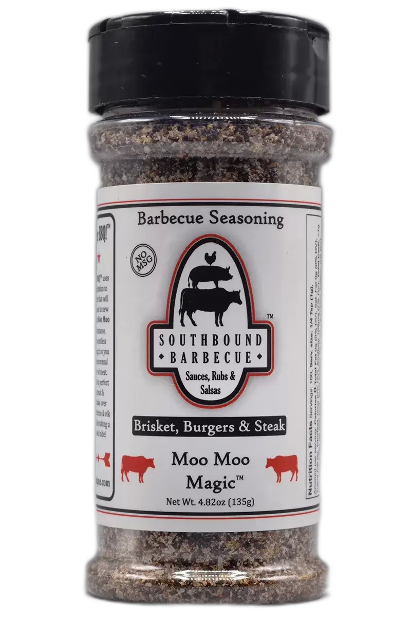 Moo Moo Magic Brisket Rub & Seasoning by Southbound Barbecue (4.82 oz)