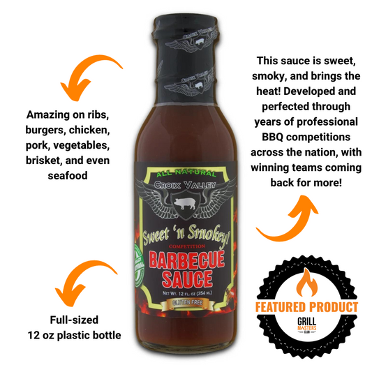 Croix Valley's Sweet n' Smokey Competition BBQ Sauce (12 oz)
